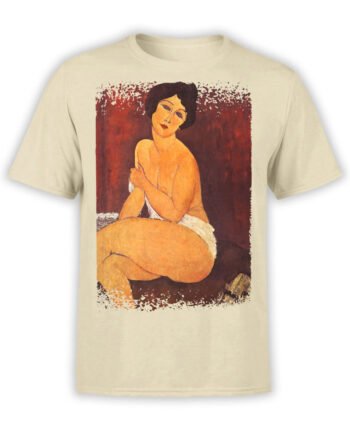 1362 Amedeo Modigliani T Shirt Nu assis sur un divan Front