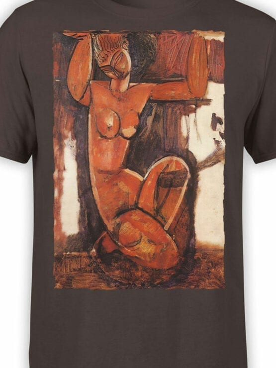 1363 Amedeo Modigliani T Shirt Caryatid Front Color