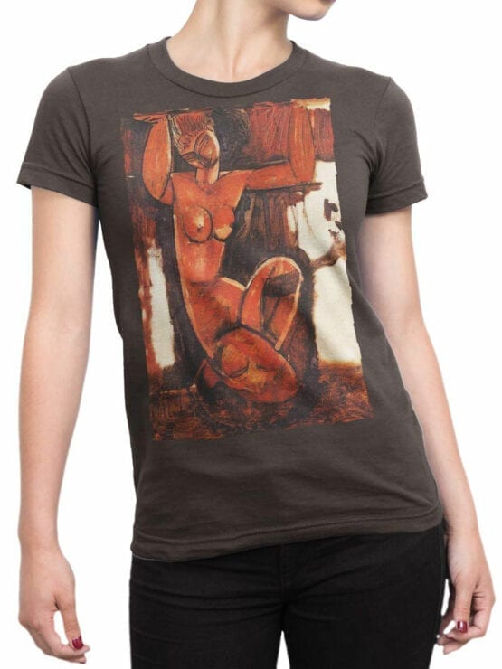 1363 Amedeo Modigliani T Shirt Caryatid Front Woman