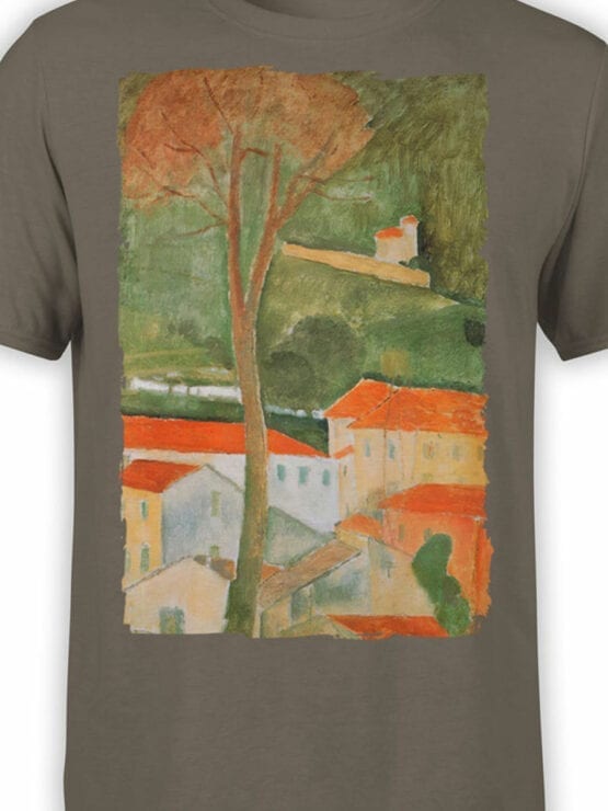 1364 Amedeo Modigliani T Shirt Landscape Front Color