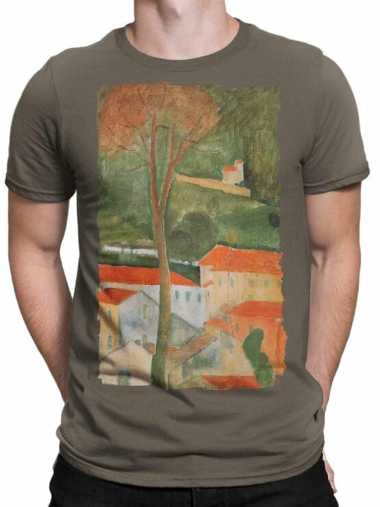 1364 Amedeo Modigliani T Shirt Landscape Front Man