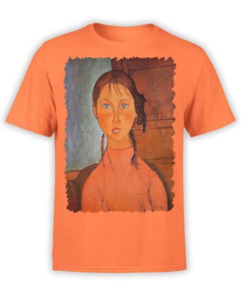 1366 Amedeo Modigliani T Shirt Girl with Pigtails Front