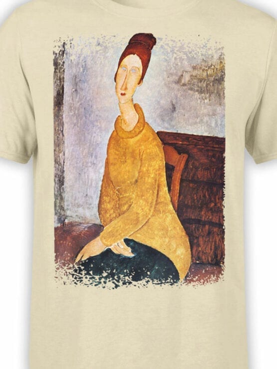 1369 Amedeo Modigliani T Shirt Portrait de Jeanne Hebuterne Front Color