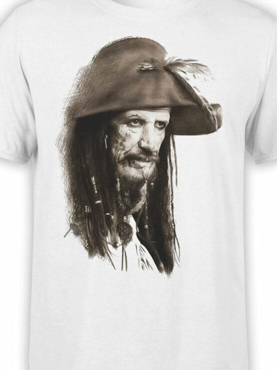 1372 Pirates of the Caribbean T Shirt Captain Teague Front Color