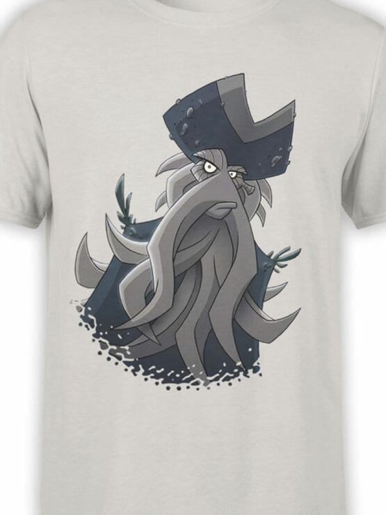 1376 Pirates of the Caribbean T Shirt Cute Davy Jones Front Color