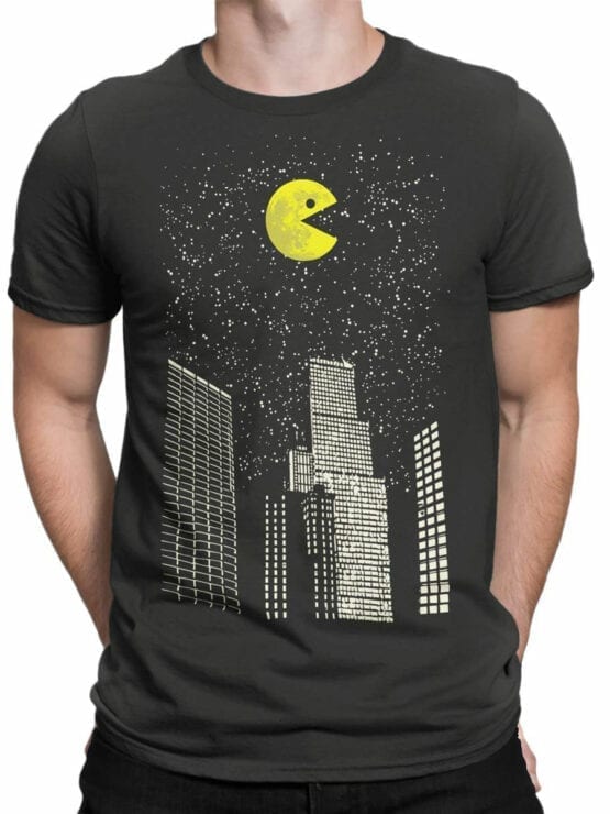 1398 Pac Man T Shirt City Front Man