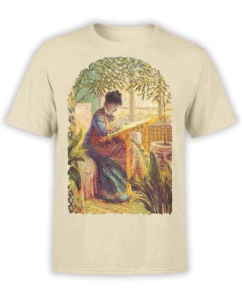 1407 Claude Monet T Shirt Camille Embroidering Front