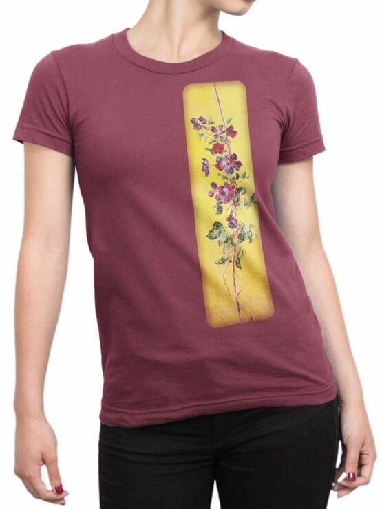1408 Claude Monet T Shirt Cobeas Front Woman