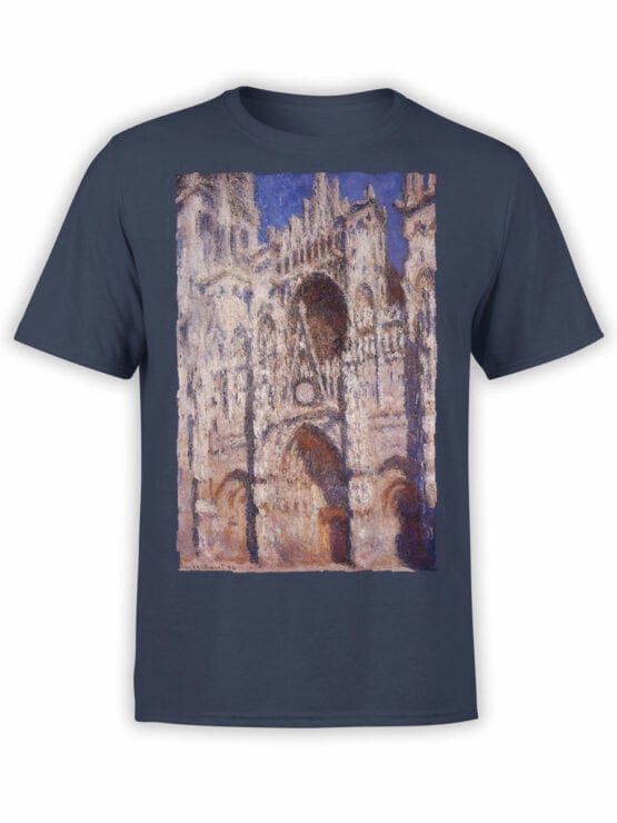 1409 Claude Monet T Shirt Rouen Cathedral Front