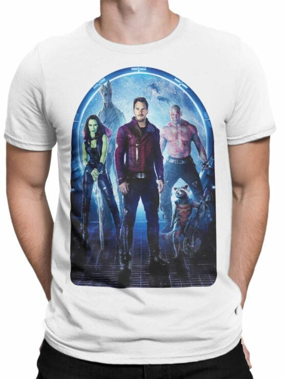 1411 Guardians of the Galaxy T Shirt Team Front Man