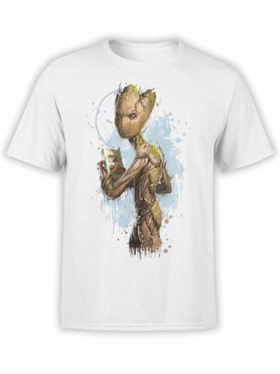 1412 Guardians of the Galaxy T Shirt Teenage Groot Front