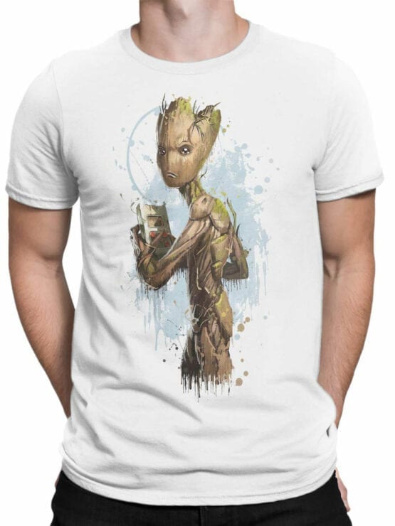 1412 Guardians of the Galaxy T Shirt Teenage Groot Front Man