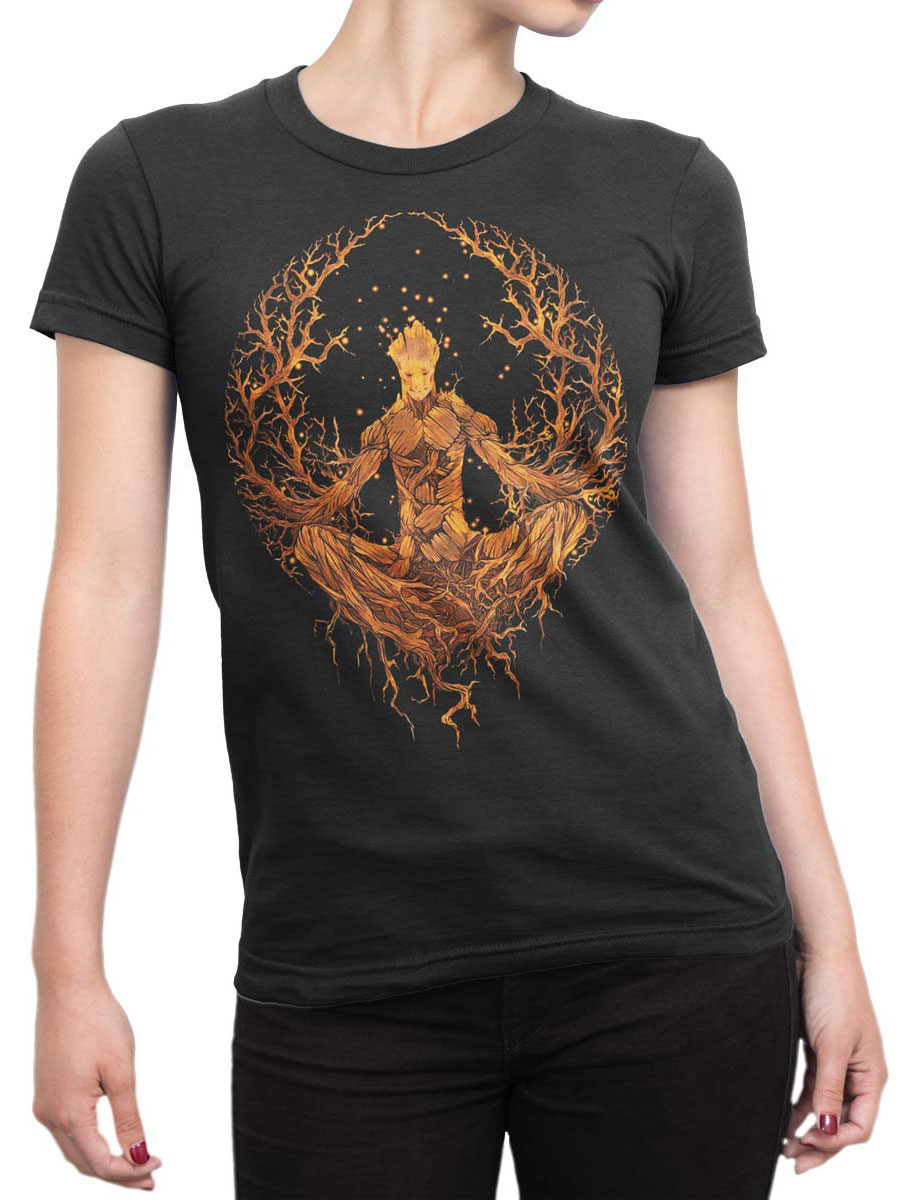 Guardians Of Groot Meditation Galaxy T-Shirt Unisex | | The