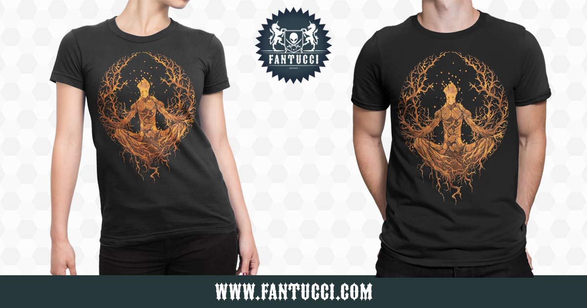 Guardians Of The Galaxy T-Shirt, Groot Meditation
