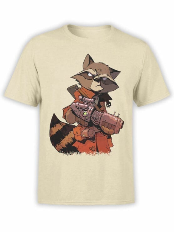 1417 Guardians of the Galaxy T Shirt Rocket Raccoon Front
