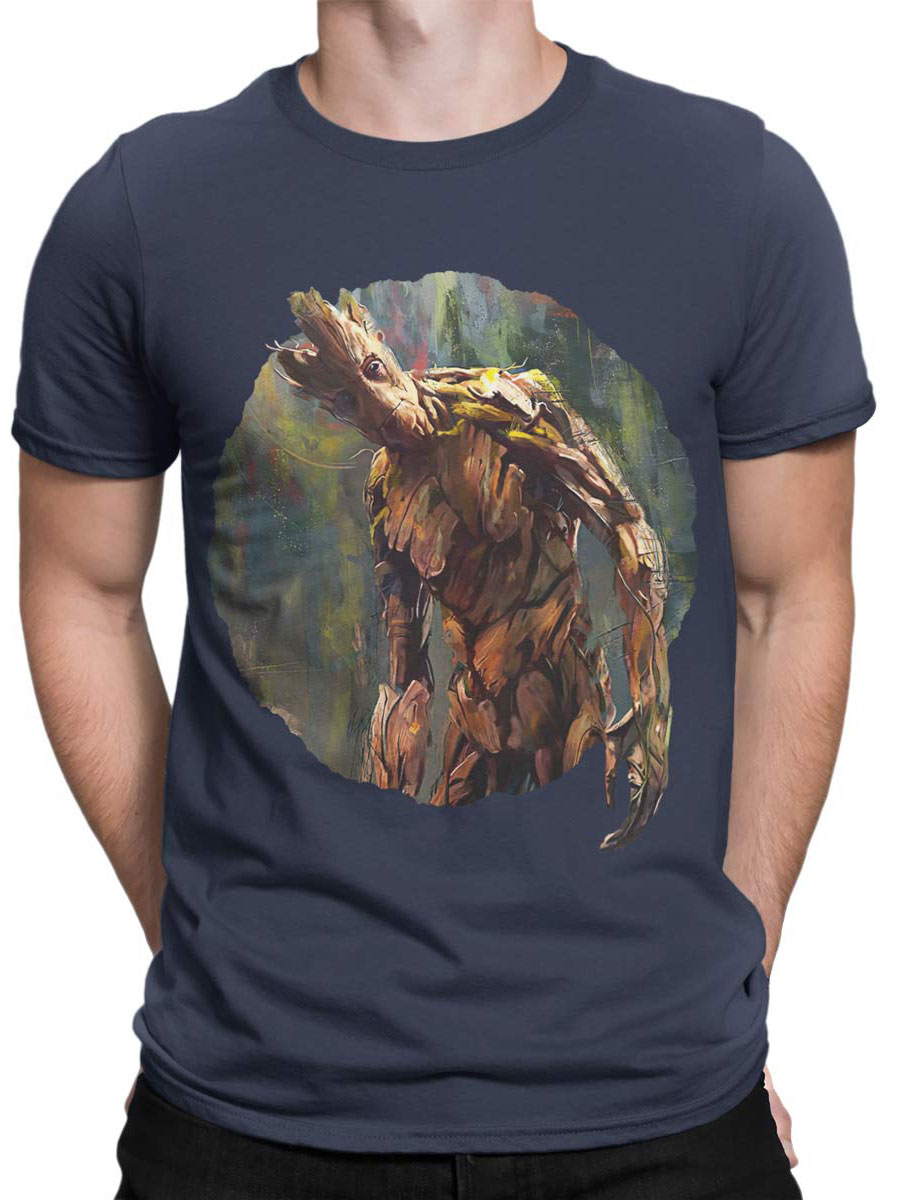 Guardians Of | The Paint Movie T-Shirt Shirts | Galaxy Groot