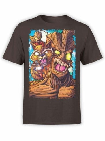 1419 Guardians of the Galaxy T Shirt Rage Front