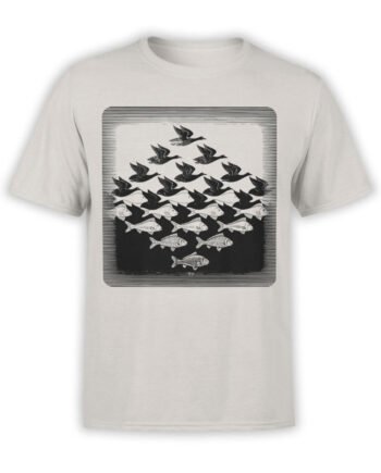 1423 Cornelis Escher T Shirt Aky and water I Front