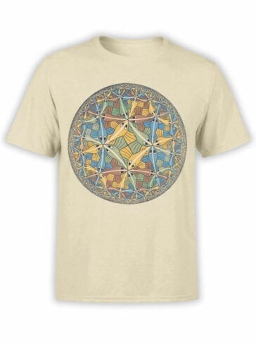 1424 Cornelis Escher T Shirt Circle limit II Front