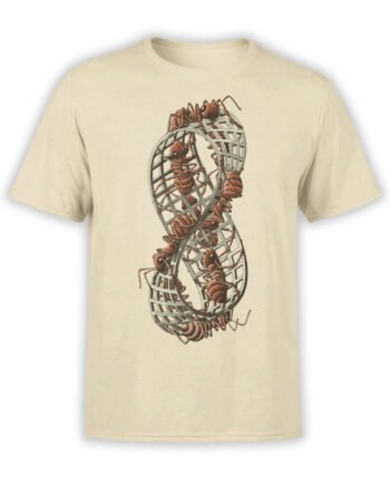 1430 Cornelis Escher T Shirt Twon Red Ants Front