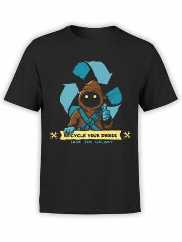 1431 Star Wars T Shirt Recycle Front