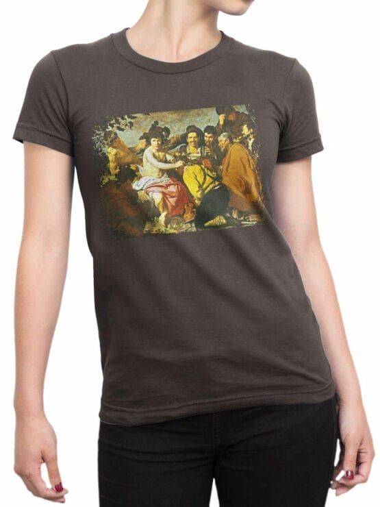 1443 Diego Velazquez T Shirt Triumph of Bacchus Front Woman
