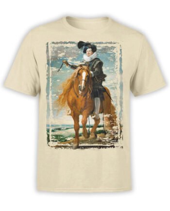1445 Diego Velazquez T Shirt Retrato ecuestre de Diego Mexía Felípez de Guzmán Front