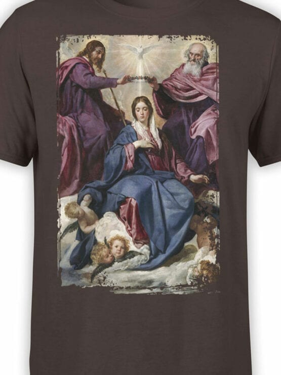 1446 Diego Velazquez T Shirt Coronation of the Virgin Front Color