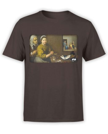 1449 Diego Velazquez T Shirt Christ in the House of Martha and Mary Front