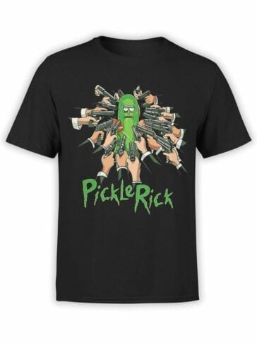 1453 Rick and Morty T Shirt Pickle Rick Front