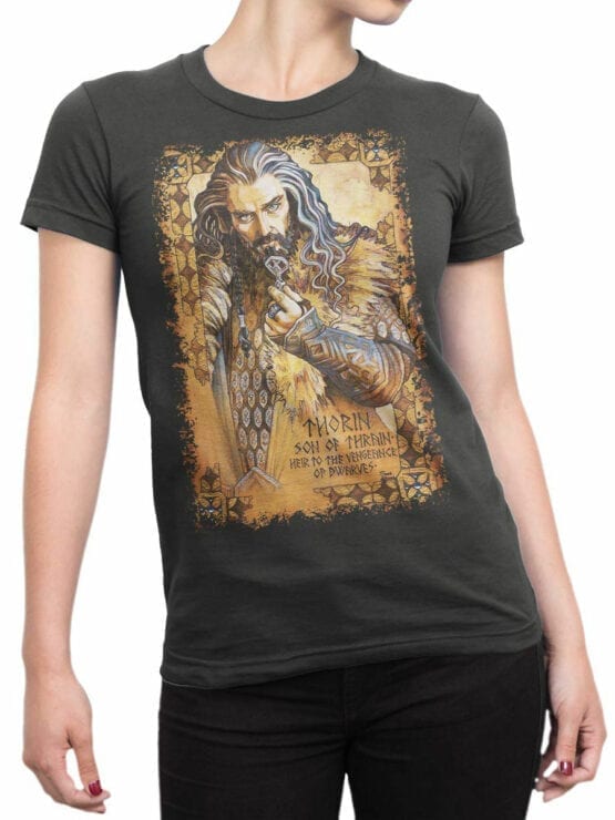 1486 The Lord of the Rings T Shirt Thorin Front Woman