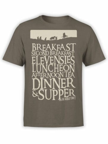 1492 The Lord of the Rings T Shirt Breakfast Front