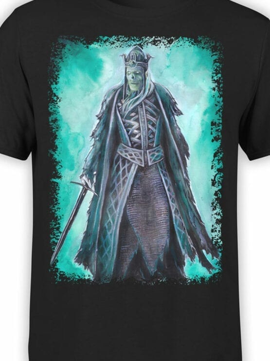 1497 The Lord of the Rings T Shirt King of the Dead Front Color