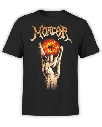 1499 The Lord of the Rings T Shirt Mordor Front