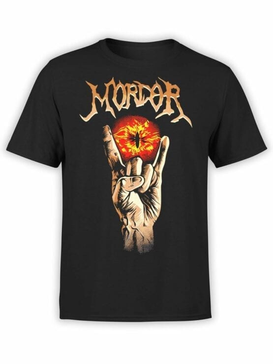 1499 The Lord of the Rings T Shirt Mordor Front