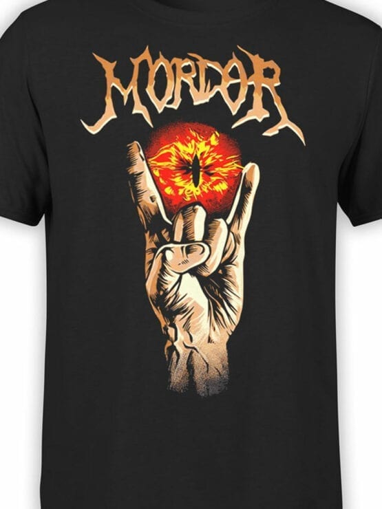 1499 The Lord of the Rings T Shirt Mordor Front Color