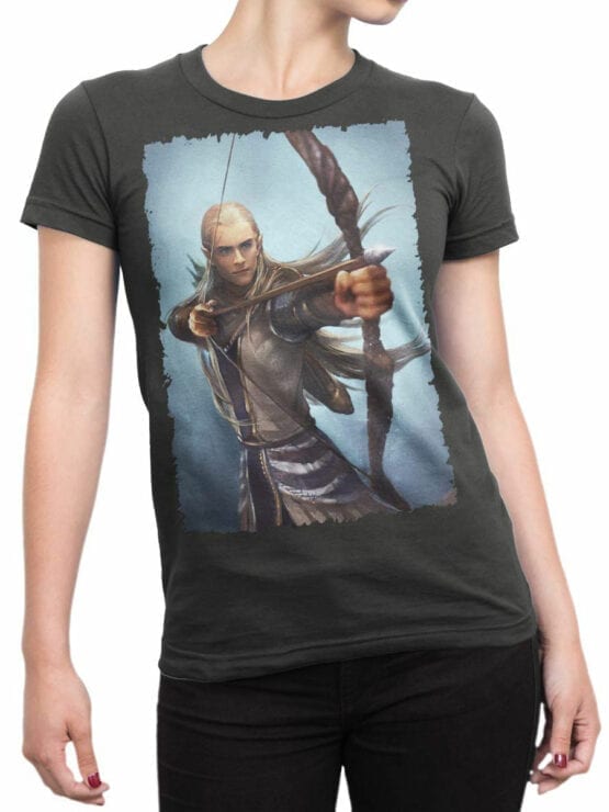 1500 The Lord of the Rings T Shirt Legolas Front Woman