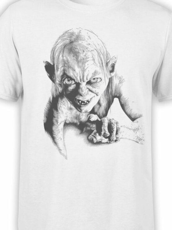1509 The Lord of the Rings T Shirt Gollum Front Color