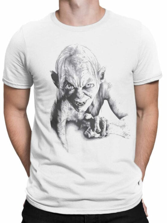 1509 The Lord of the Rings T Shirt Gollum Front Man