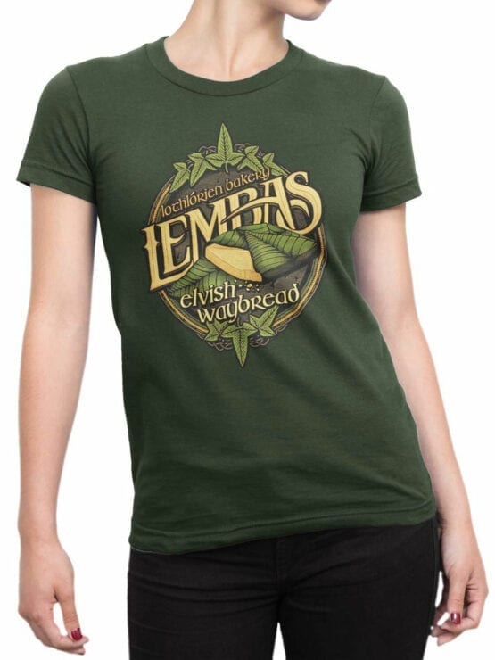 1510 The Lord of the Rings T Shirt Lembas Front Woman