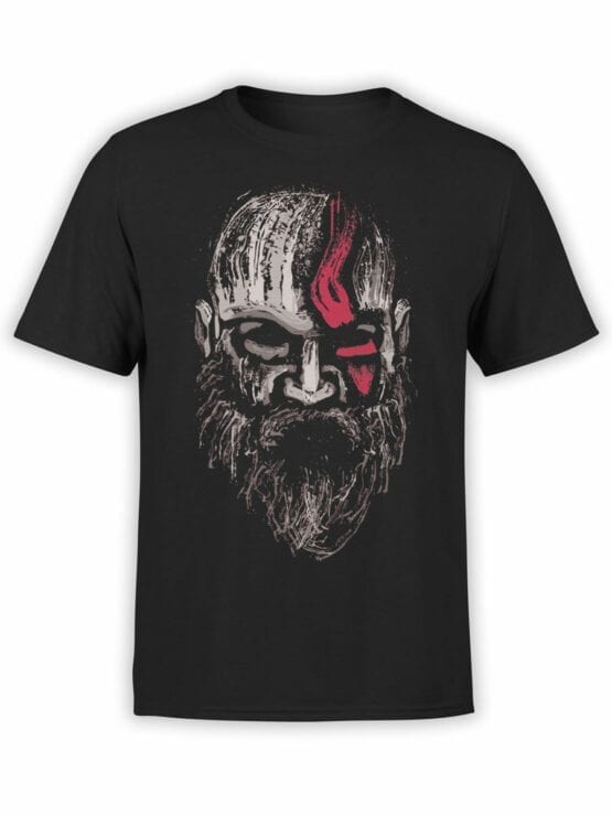 1524 God of War T Shirt Kratos Front