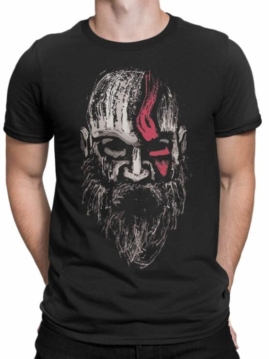 1524 God of War T Shirt Kratos Front Man