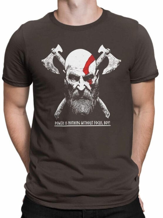 1525 God of War T Shirt Power is Nothing Front Man