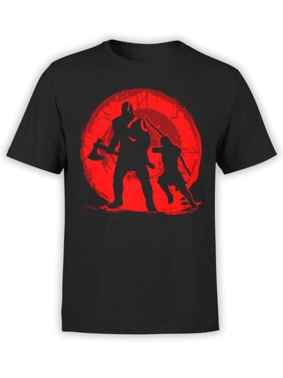 1534 God of War T Shirt Dad and Son Front