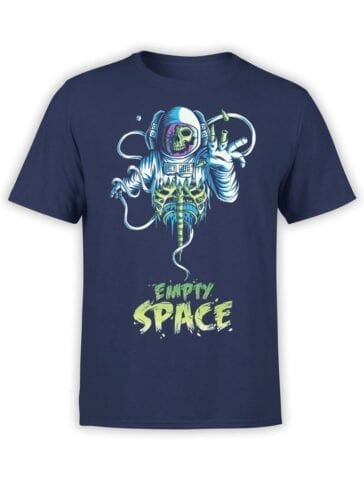 1537 Astronaut T Shirt Empty Space Front
