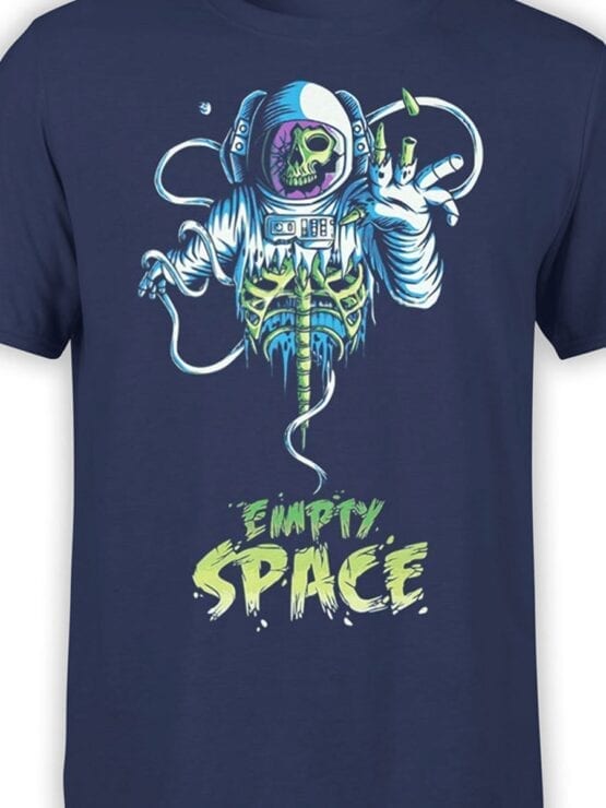 1537 Astronaut T Shirt Empty Space Front Color