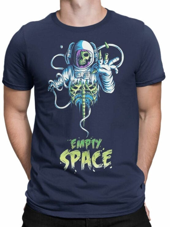 1537 Astronaut T Shirt Empty Space Front Man