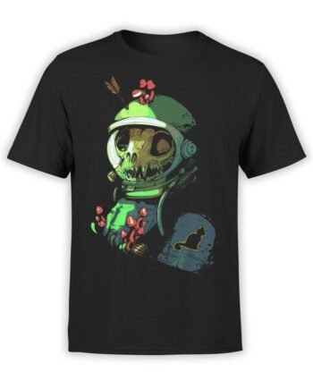1540 NASA T Shirt Dead Cat Astronaut Front