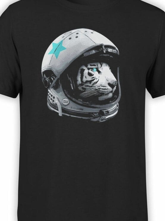 1546 NASA T Shirt Astro Tiger Front Color