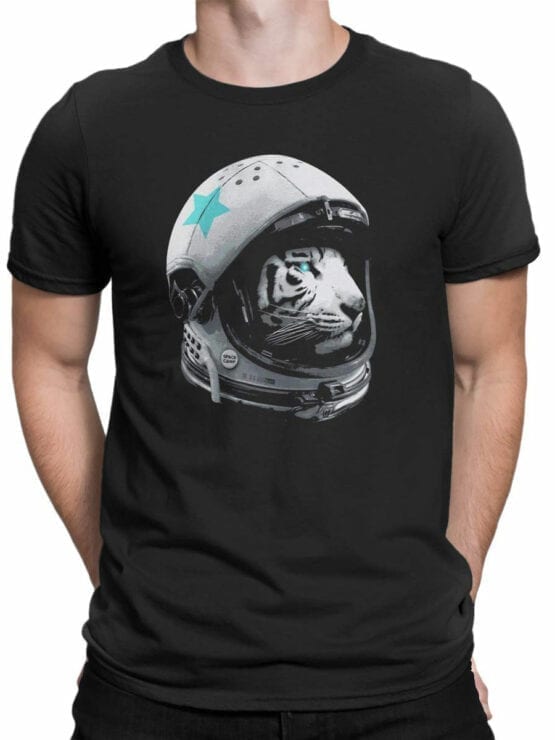 1546 NASA T Shirt Astro Tiger Front Man